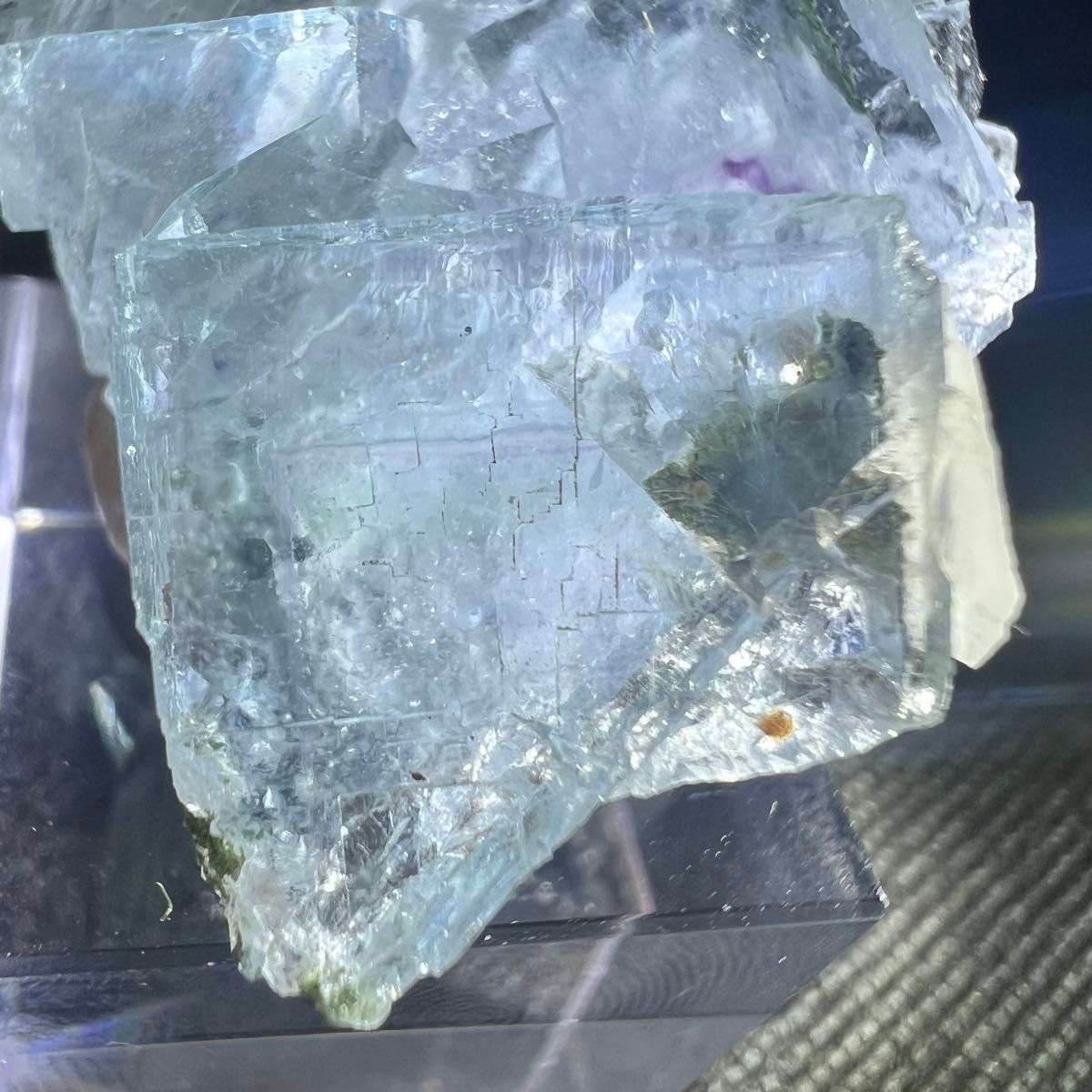 ヤオガンシャン　ライトブルーフローライト 原石 鉱物標本 フローライト 蛍石 天然石