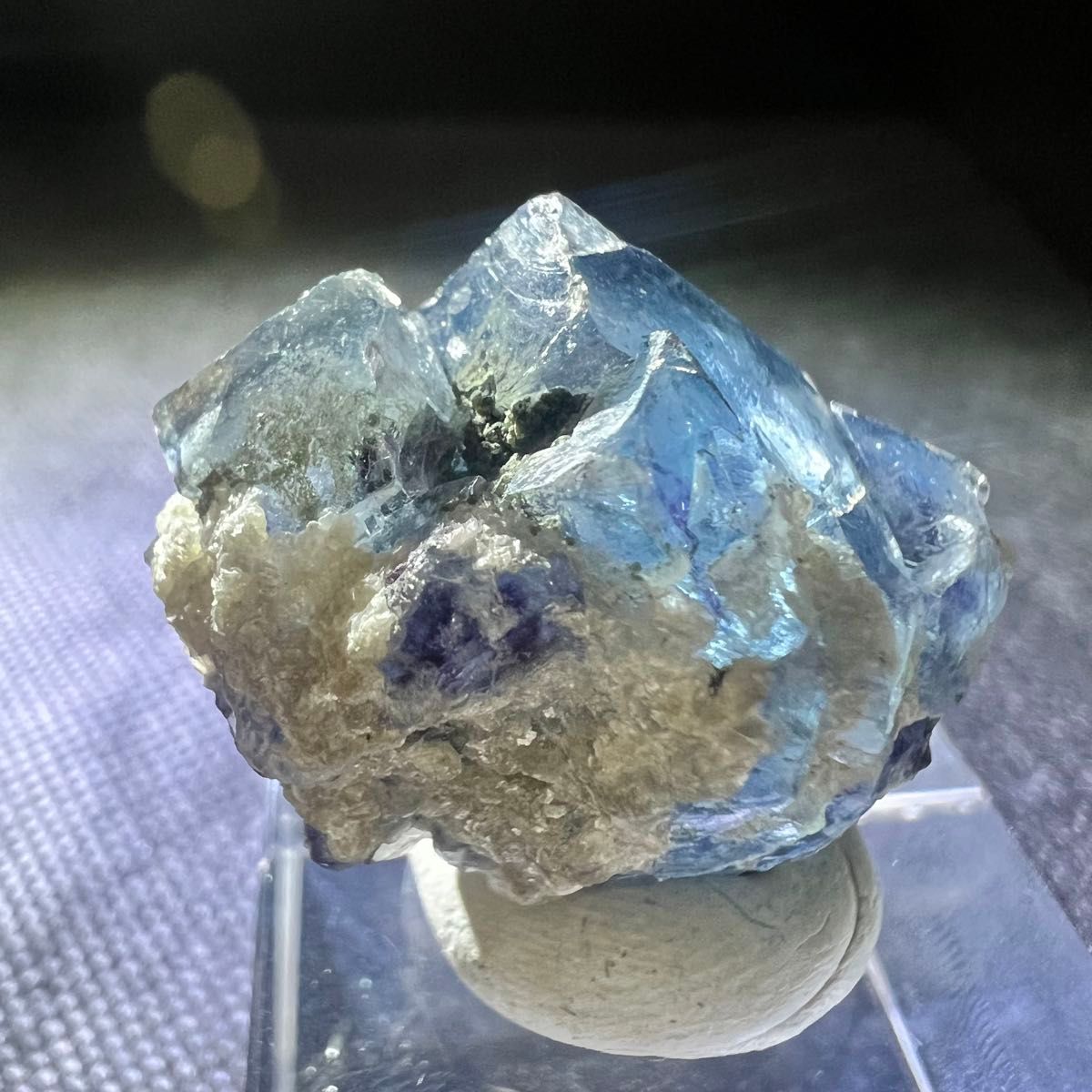 ヤオガンシャン　パープルゾーニング　ブルーフローライト 標本 原石 フローライト 蛍石 鉱物 天然石