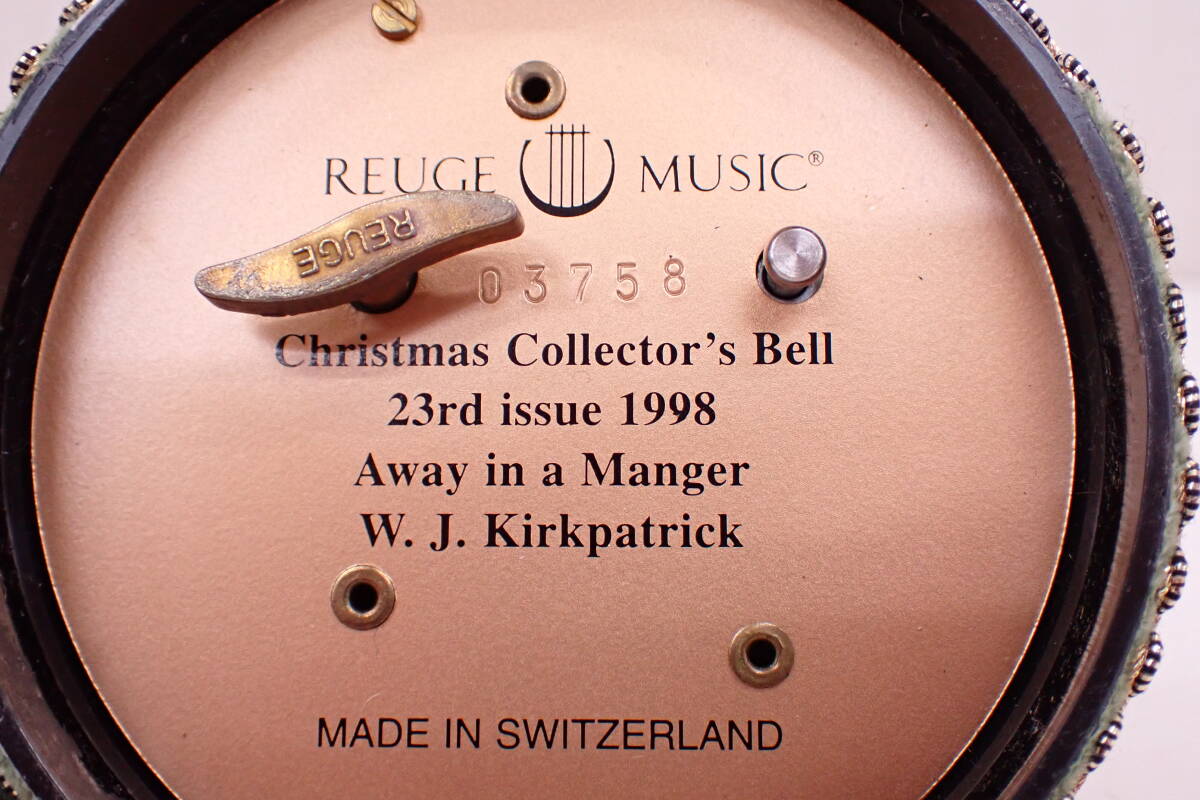 REUGE MUSIC リュージュ オルゴール コレクターズ クリスマスベル スイス製 1989年 1998年 2点セット M05090T_画像8