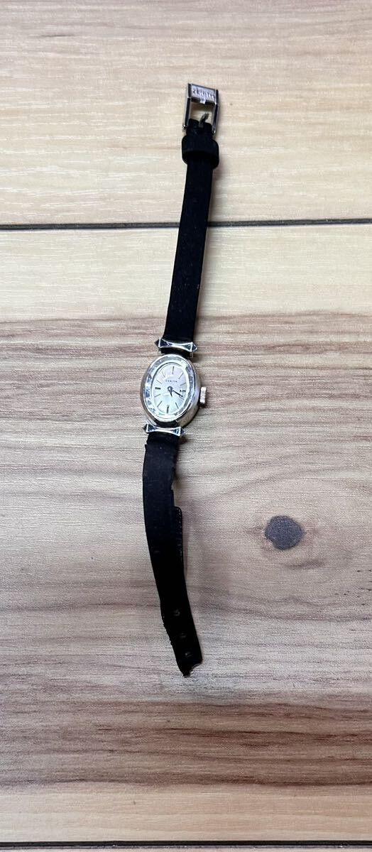 ゼニス ZENITH 腕時計 手巻き 2針 シルバーダイヤル ヴィンテージ アンティーク レディース 高級時計 ハイブランド_画像10