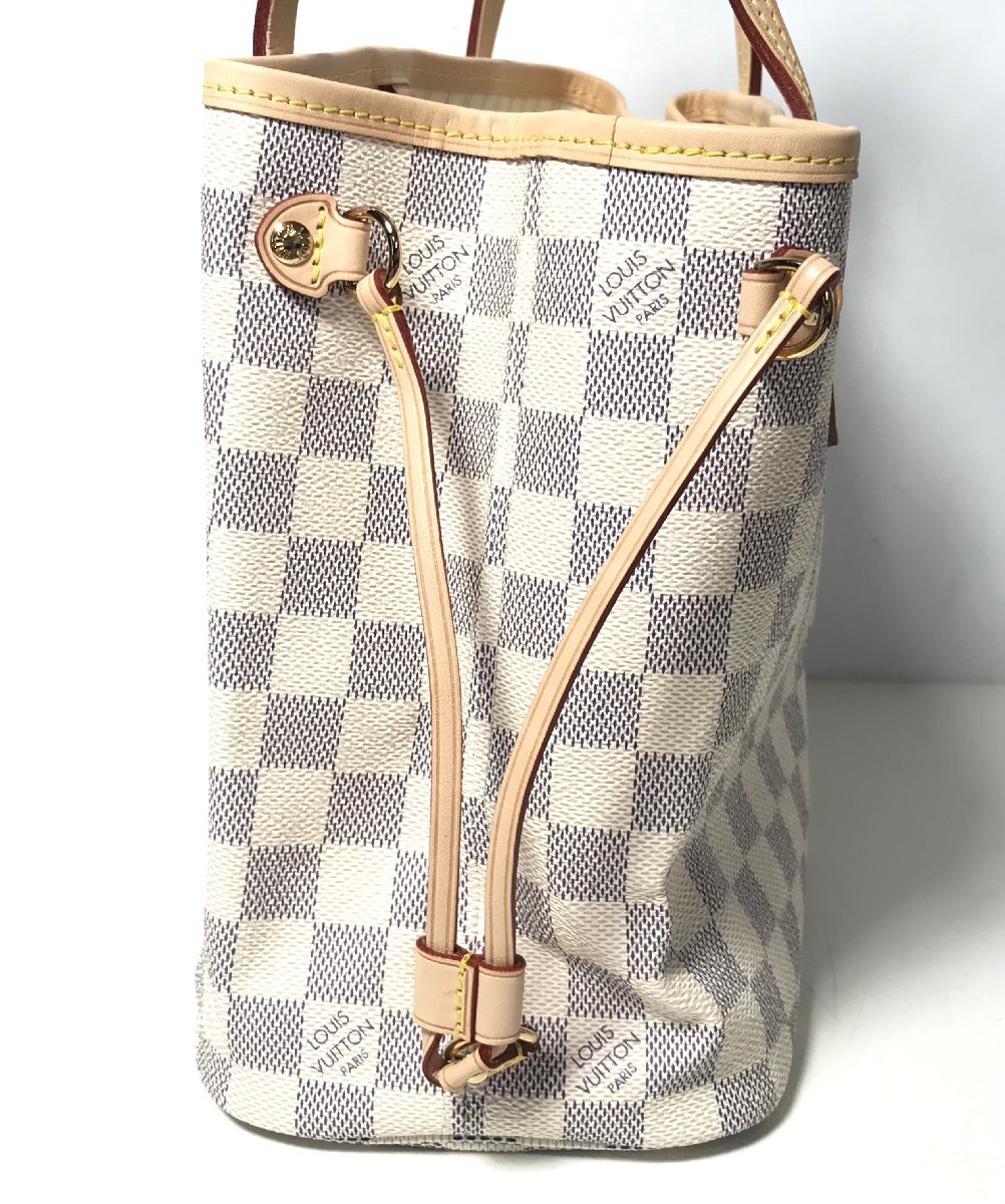  не использовался LOUIS VUITTON Louis Vuitton Damier azur neva- полный PM N51110 сумка сумка женский с коробкой 