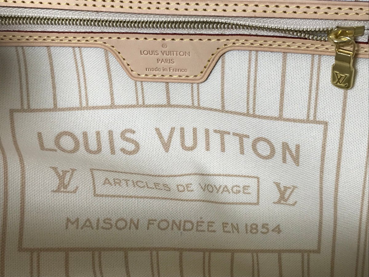  не использовался LOUIS VUITTON Louis Vuitton Damier azur neva- полный PM N51110 сумка сумка женский с коробкой 