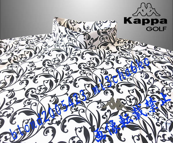 # новый товар [Kappa GOLF] Kappa Golf . пот скорость . антибактериальный дезодорация в целом botanikaru рисунок стрейч mok шея рубашка с коротким рукавом #WH/XL