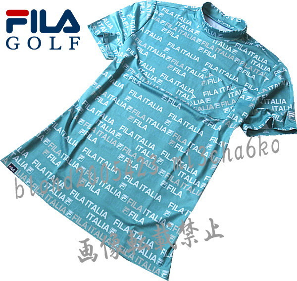 # новый товар [FILA GOLF] filler Golf COOL TOUCH контакт охлаждающий в целом скол Logo mok шея рубашка с коротким рукавом #TQ/3L(XXL)