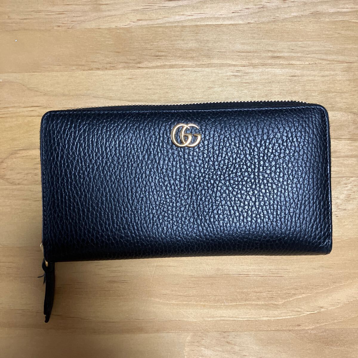 *送料・関税込み* グッチ GGウォレット 長財布 ブラック used グッチ GUCCI 長財布 ブラック 黒 財布 ウォレット
