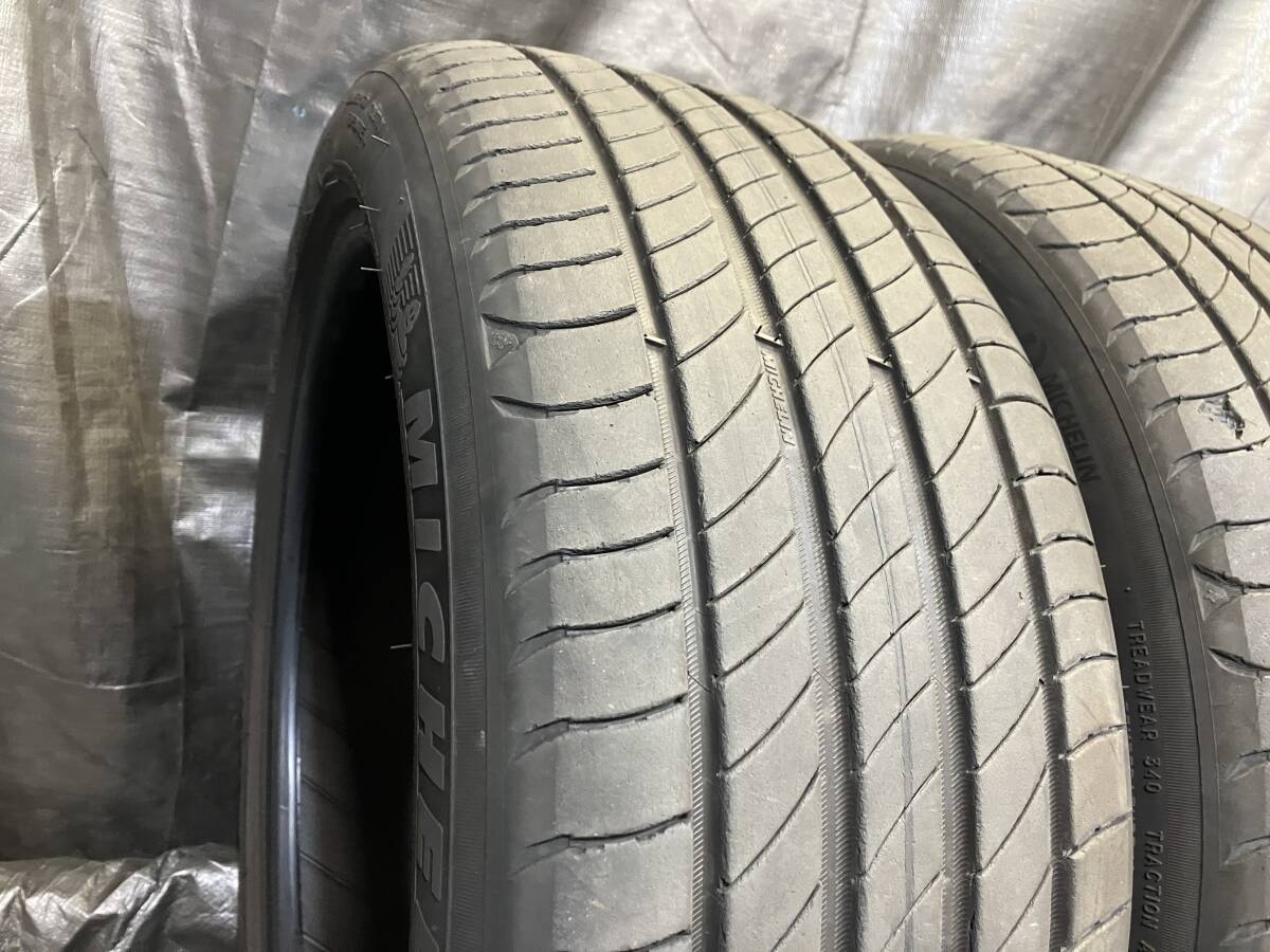 ミシュラン 225/45R18 PRIMACY4 MO 2本セット 中古タイヤ 2021年 225/45-18 レヴォーグ プリウスα クラウン オデッセイ マークX_画像2