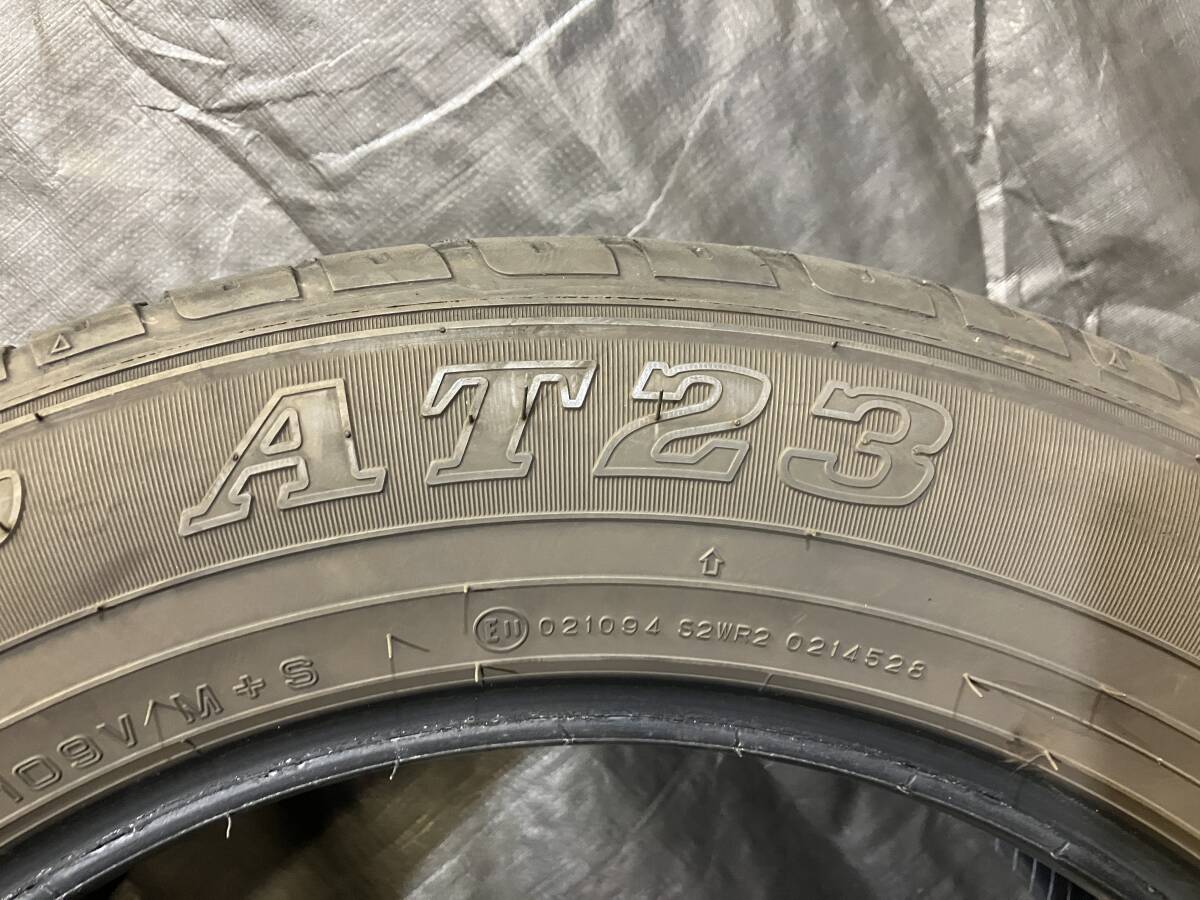 ダンロップ 265/55R19 GRANDTREK AT23 2本セット 中古タイヤ 2022年製 265/55-19 ランドクルーザープラド など_画像7