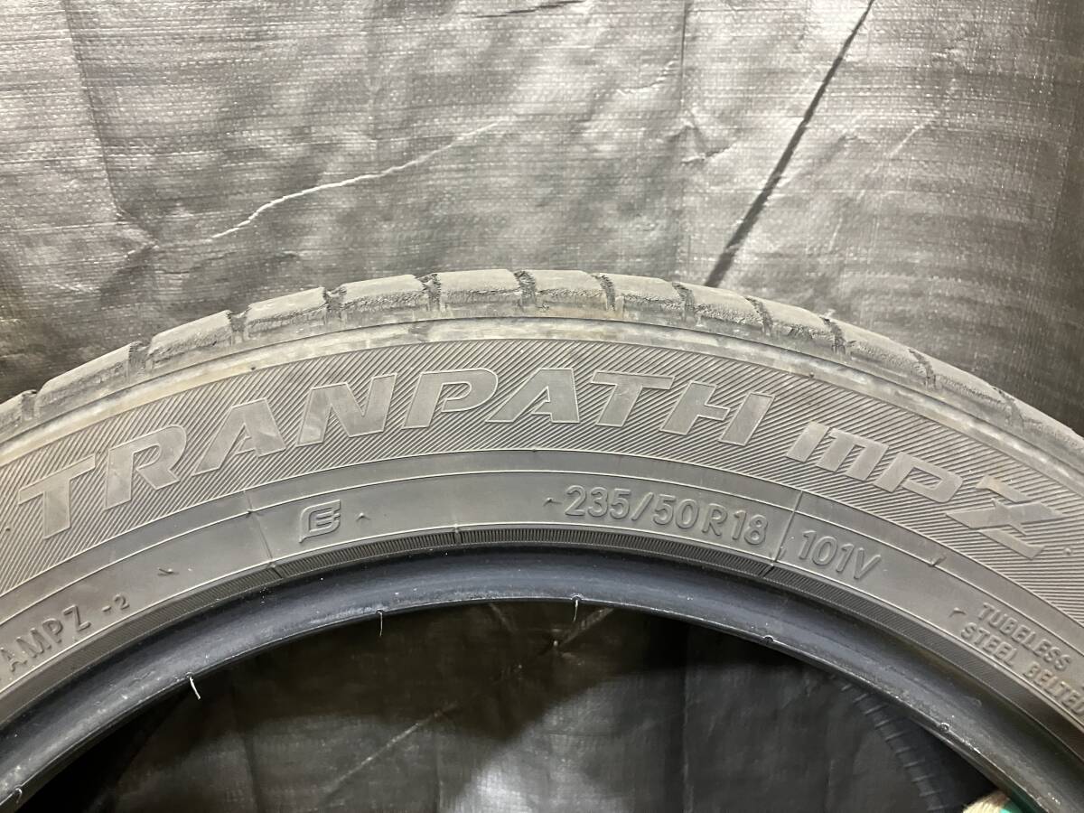 バリ溝　トーヨー 235/50R18 TRANPATH MPZ 4本セット 中古タイヤ 2020年製 235/50-18 アルファード ヴェルファイア Q3 など_画像8