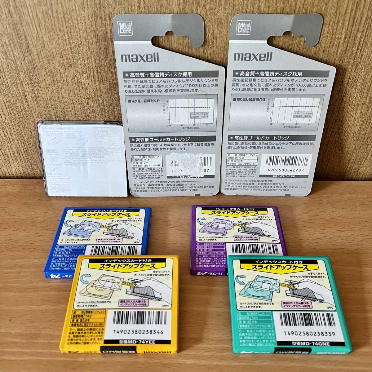 maxell 74 MD mini disc 7枚セット 未開封新品 日本製_画像2