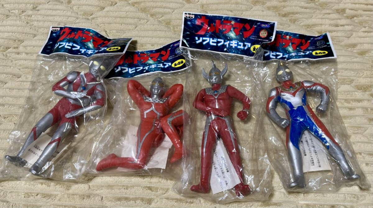 バンプレスト　ウルトラマン　ソフビフィギュア　全４種コンプ　未開封_画像1