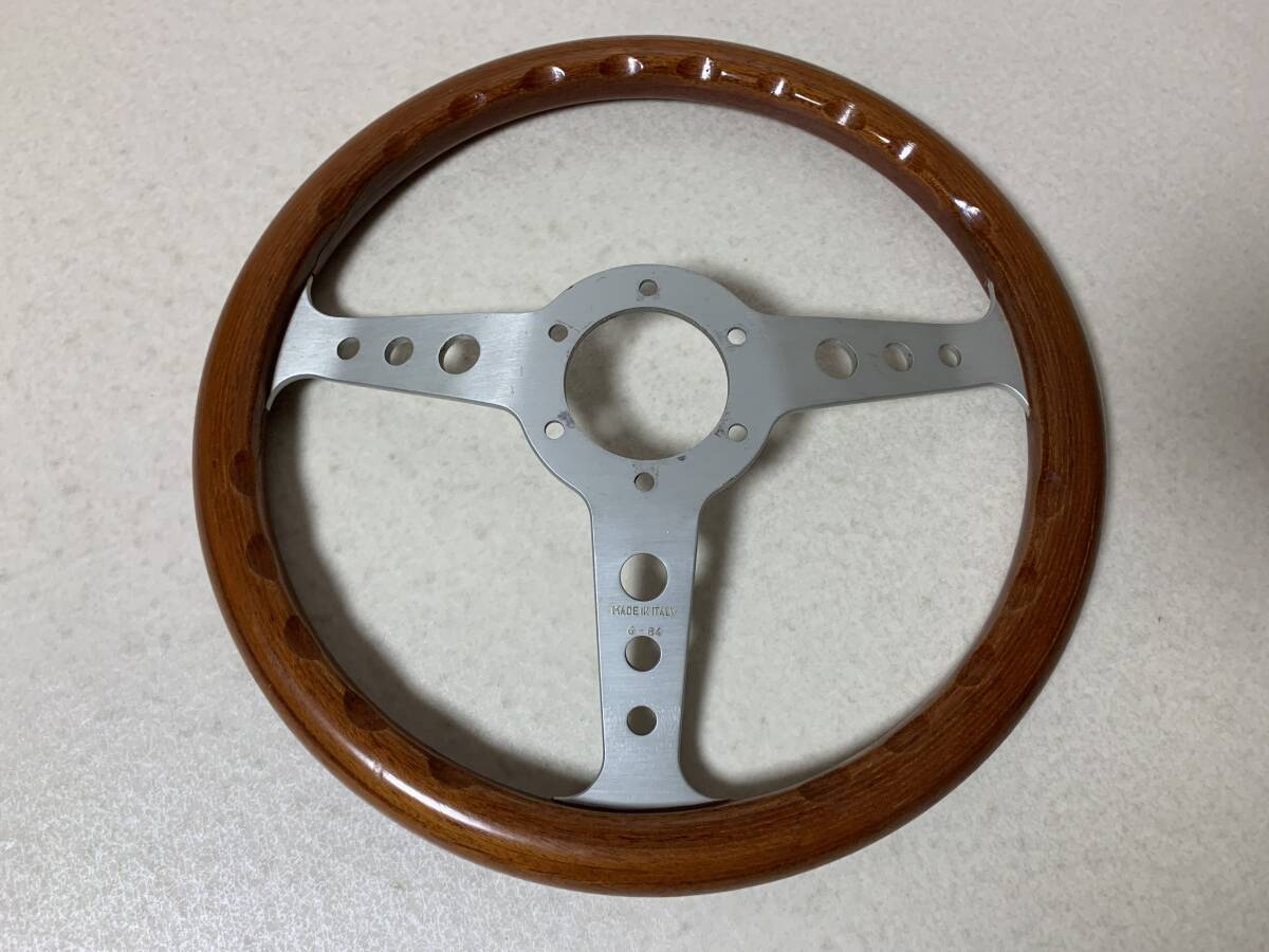 momo INDY Momo Indy wooden steering wheel 32cm 6-84 small diameter old car that time thing 