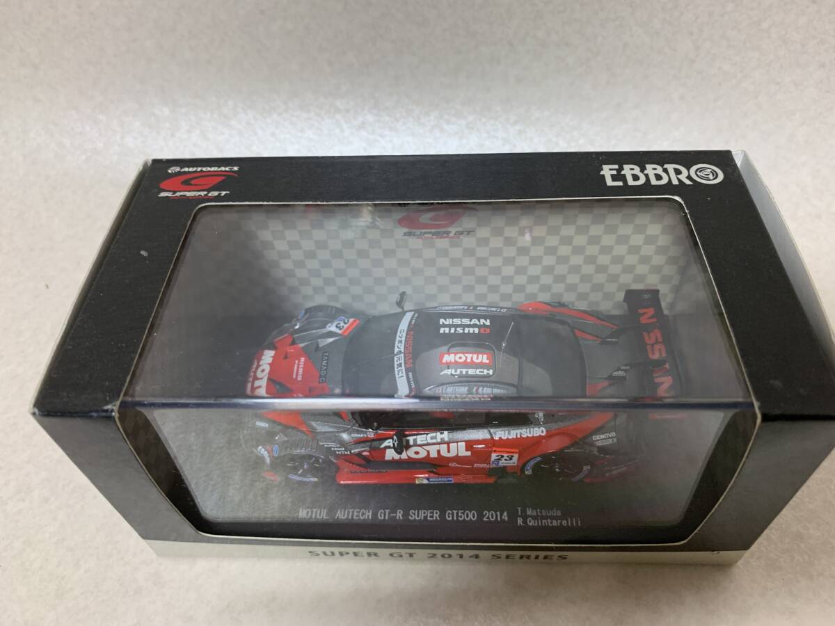 EBBRO エブロ 1/43 MOTUL AUTECH GT-R SUPER GT500 2014 T.Matsuda / R.Quintarelli 美品_画像2