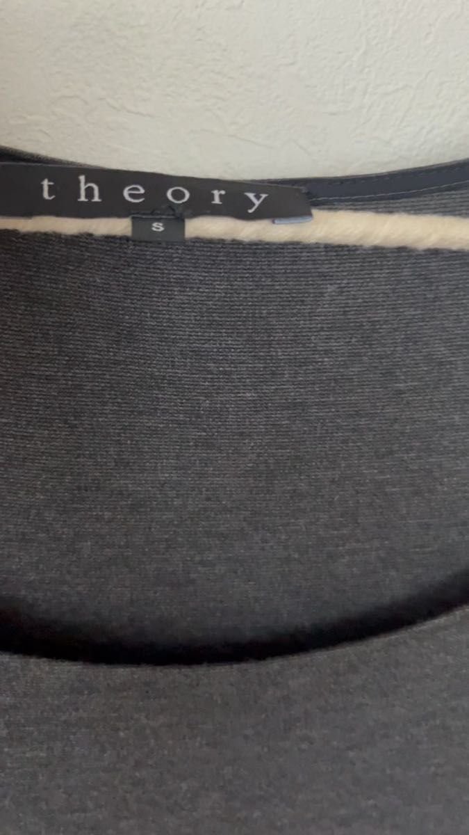 セオリー Theory フレアワンピース Sサイズ ダークグレー ストレッチ