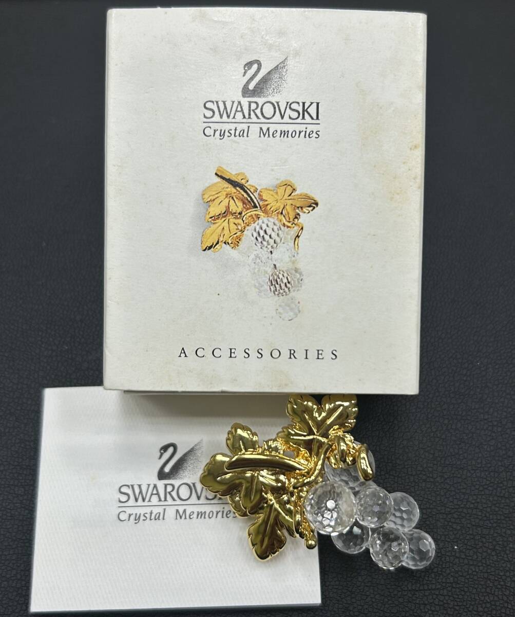 【TJ-3582】 1円～ スワロフスキー アクセサリー 3点 ネックレス ブローチ ラインストーン パール SWAROVSKI クリスタル 保管品の画像2