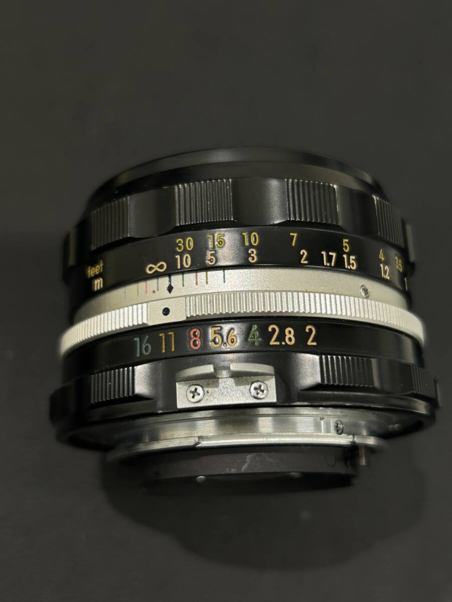 【TJ-3935】 1円～ Nikon NIKKOR-H・C 1：2 f=50mm Auto ニコン カメラレンズ 一眼レフ レトロ 動作未確認 現状品 保管品_画像4