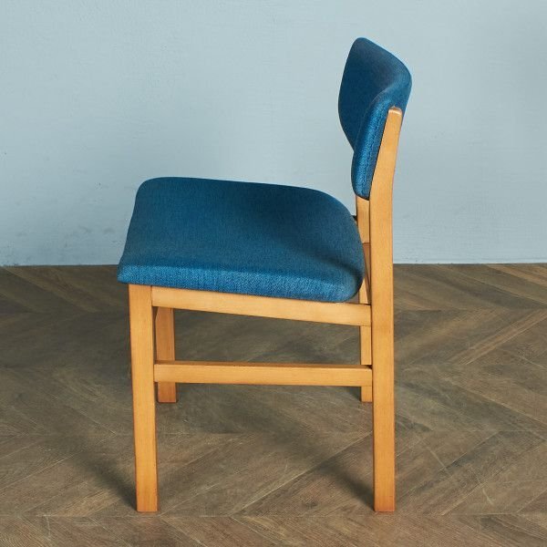 [67600]Meredew 英国 ヴィンテージ ダイニングチェア イギリス 北欧 スタイル メレデュー 椅子 ビンテージ ブナ シンプル 布張り 木製_画像2