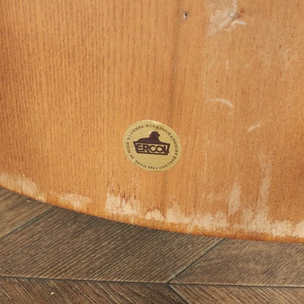 [65065]ercol スポーク 4本 フープバックチェア アーコール 椅子 ダイニングチェア 曲木椅子 エルム材 天然木 イギリス 英国 シンプル_画像3