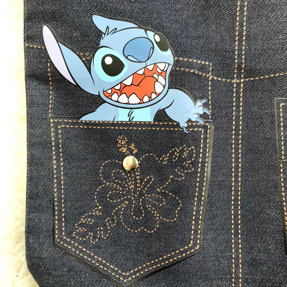 Disney【Lilo&Stitch】リロ＆ステイッチ "未使用品" デニム　トートバッグ　ハンドバッグ　ディズニー