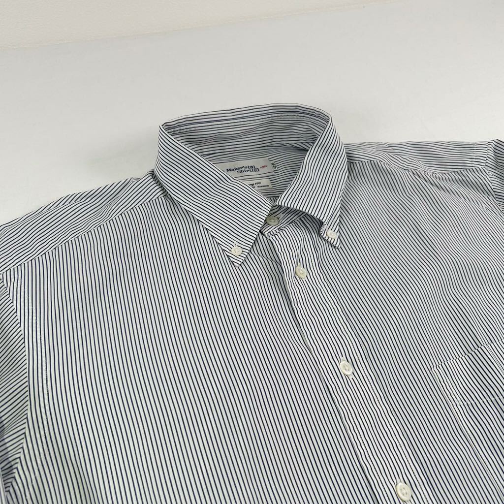 C3 大きいサイズ　鎌倉シャツ　長袖シャツ ワイシャツ ボタンダウンシャツ　ストライプ　Shirt size43-85 メンズ　男性用_画像2