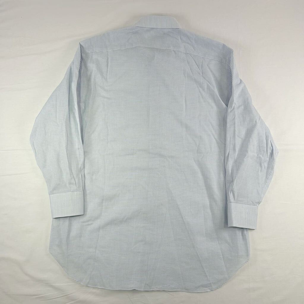 C3 大きいサイズ Ermenegildo Zegna エルメネジルド・ゼニア 長袖シャツ ワイシャツ ドレスシャツ ブルー size43/17 メンズ 男性用の画像3