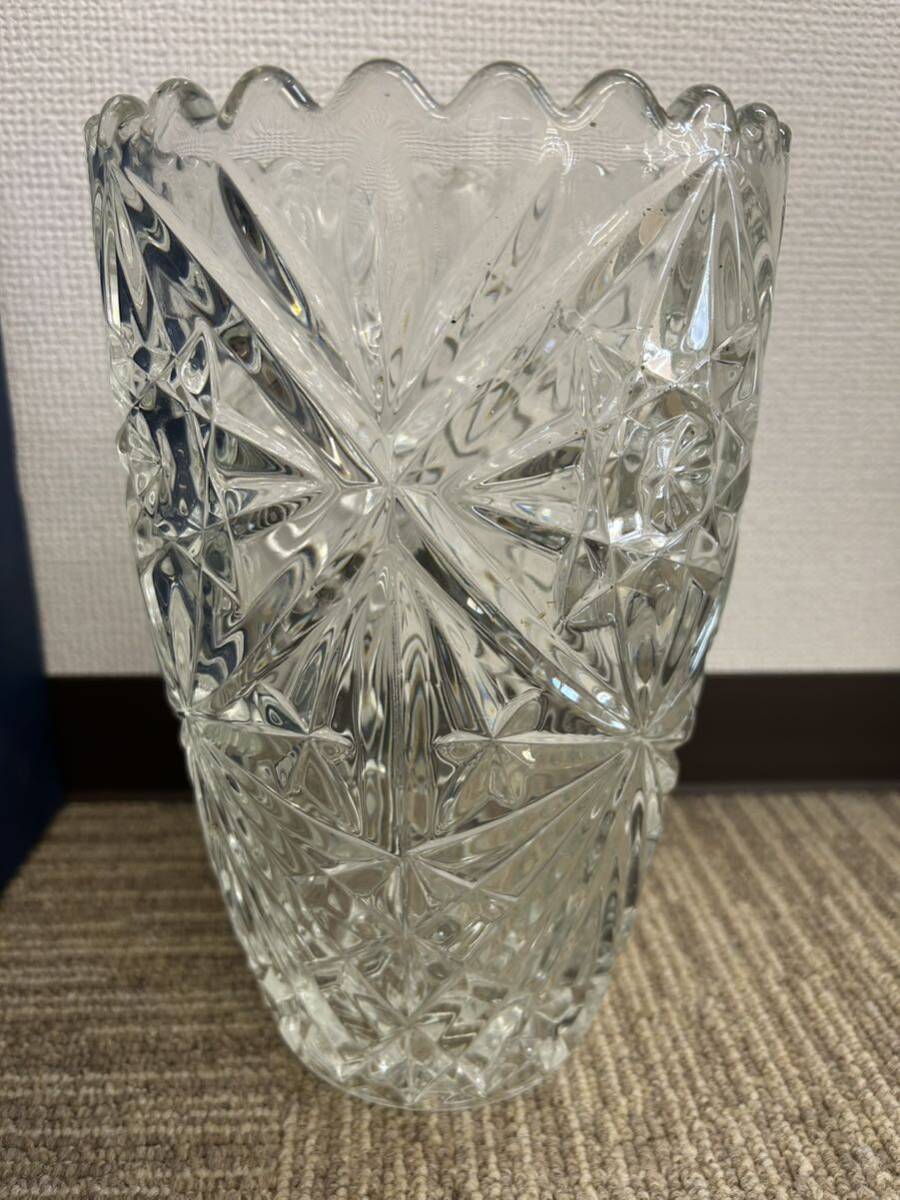 BOHEMIA ボヘミア クリスタルガラス 花瓶 箱付_画像3