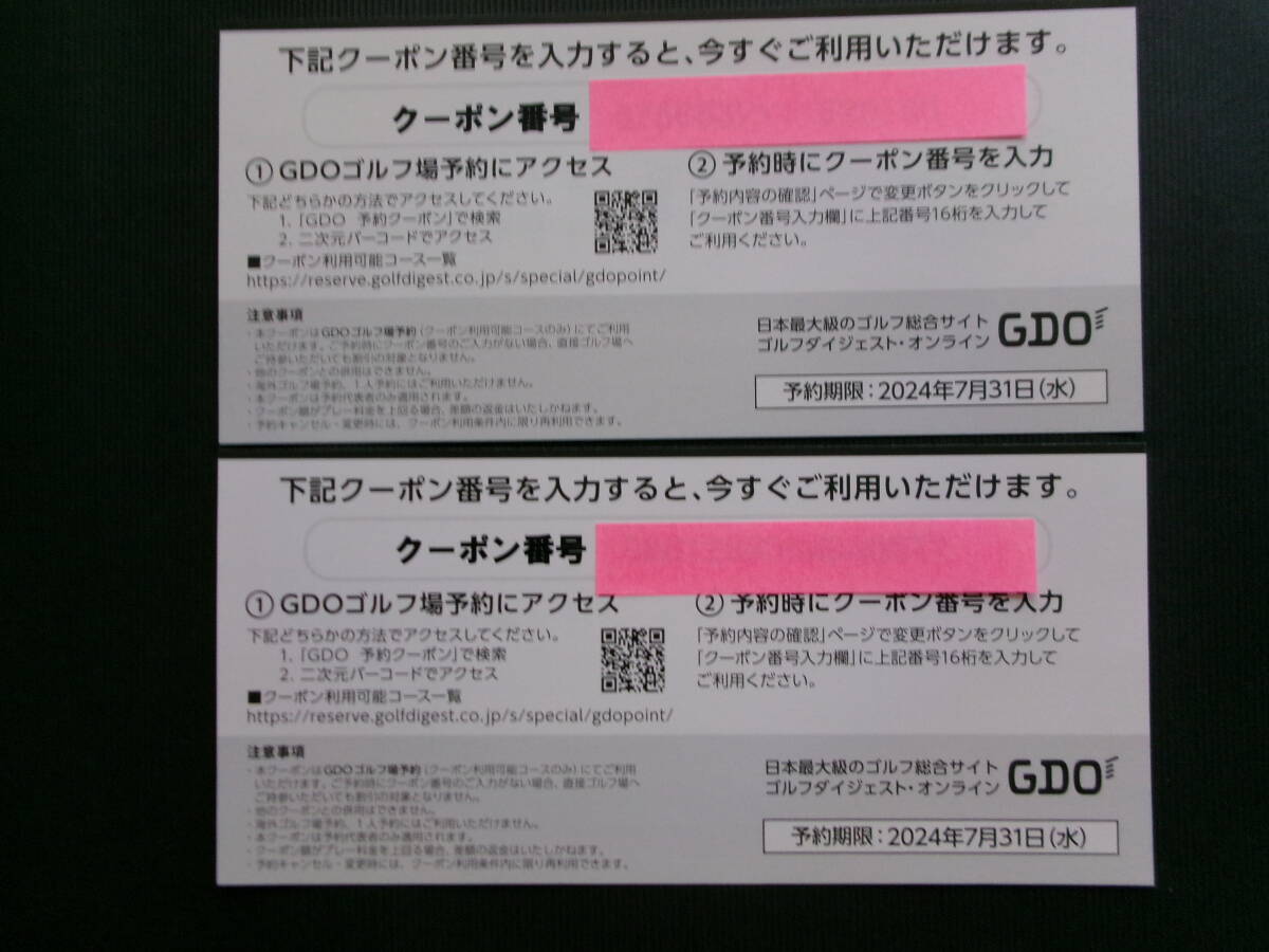 * GDO акционер гостеприимство поле для гольфа предварительный заказ купонный билет 2000 иен минут (1000 иен ×2 листов ) *