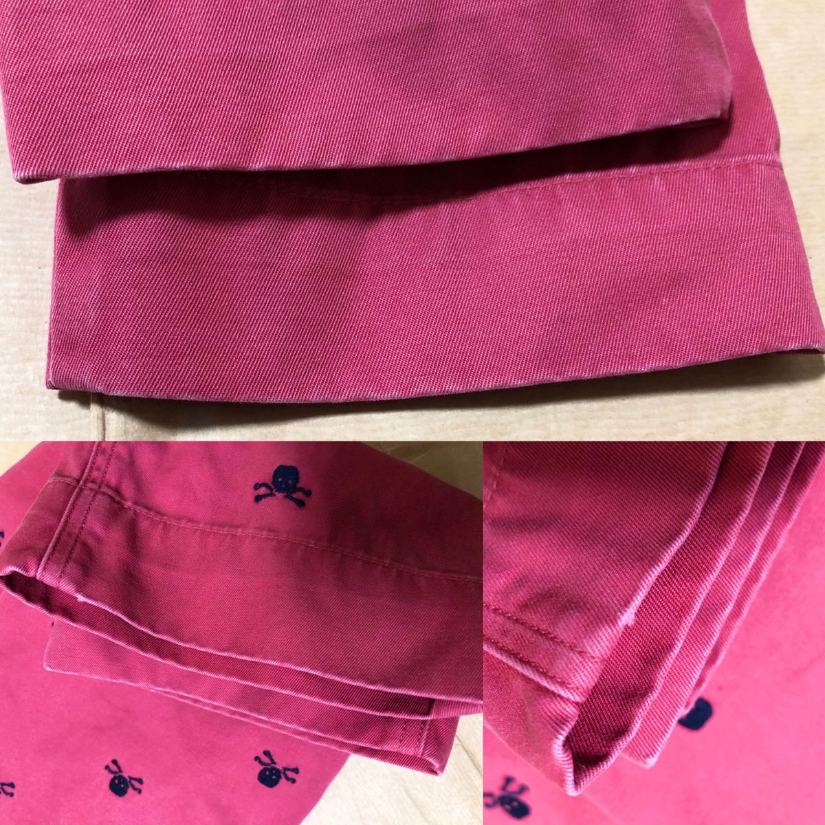 RUGBY BY Ralph Lauren チノパン 0 W70程度 ピンク ラルフローレン ラグビー パンツ 総柄 長ズボン