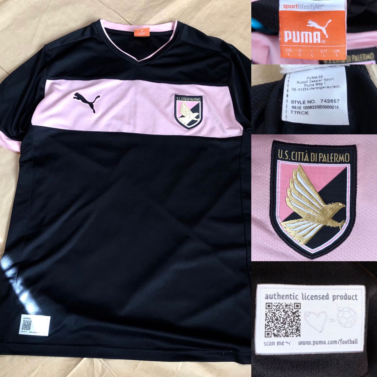 パレルモ ユニフォーム PUMA L イタリア セリエA サッカー パレルモ ユニフォーム PUMA L イタリア セリエA サッカー