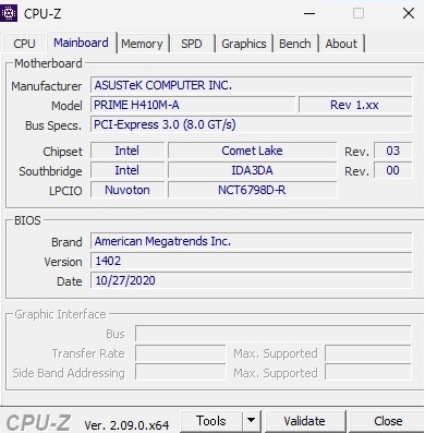 LGA1200 MicroＡＴＸマザーASUS PRIM H410M-A OS起動 CPU/Mem付き_画像6