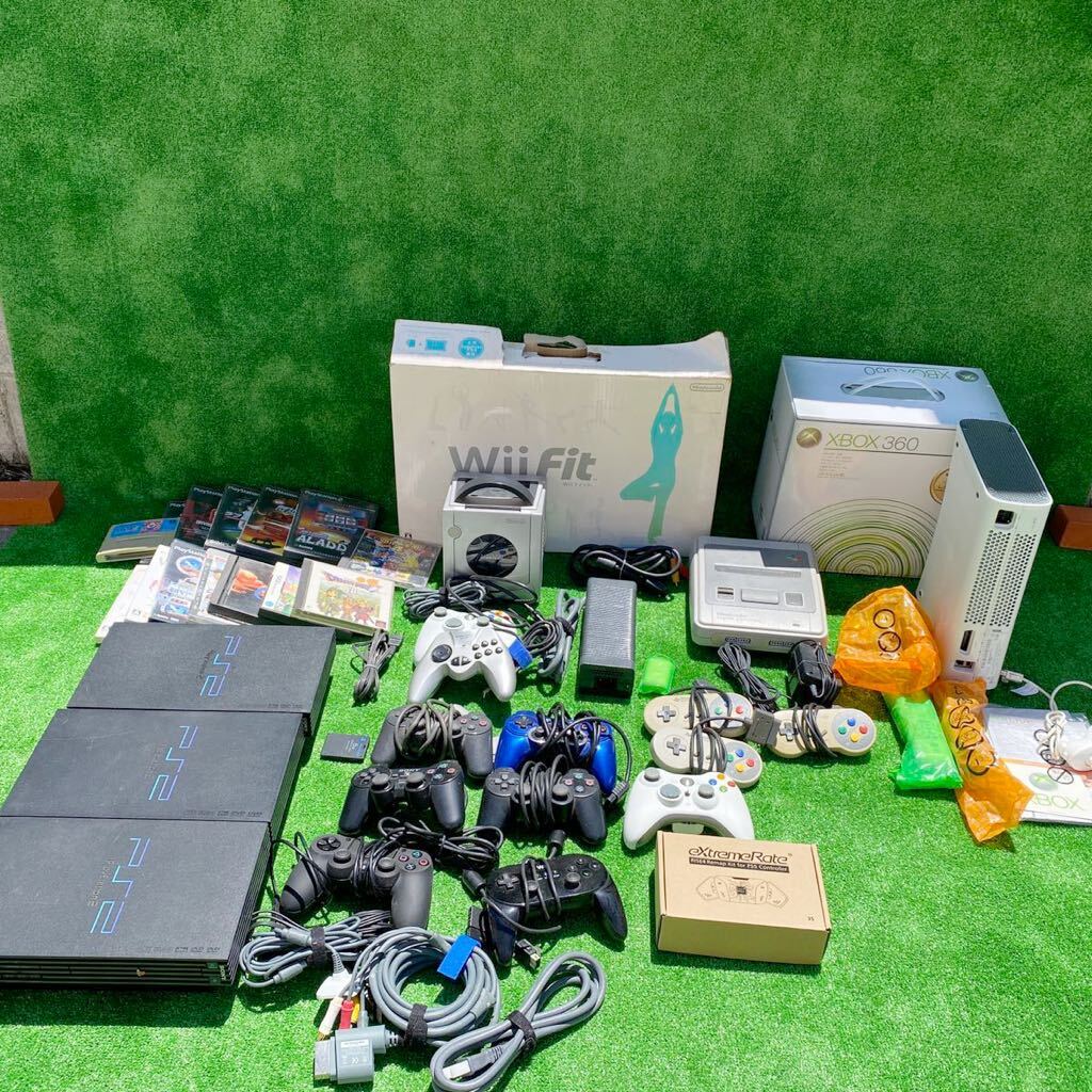 【動作未確認】プレステ2本体ゲーム機 コントローラー スーパーファミコン WiiFit本体 X-BOX カセット任天堂 SONY その他いろいろ （U）_画像1