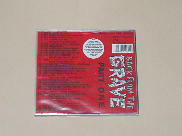 60'S GARAGE PUNK：BACK FROM THE GRAVE VOL.1(美品,CRYPT RECORDS,THE ELITE,THE JUJUS,THE ALARM CLOCKS,THE FABS,THE MALIBUS)_画像2