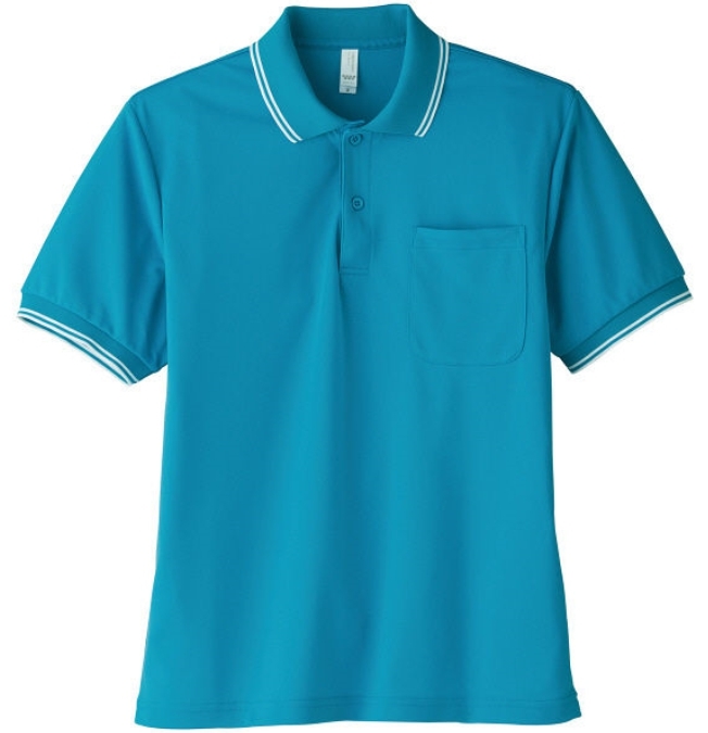 * новый товар LIFEMAX линия ввод dry рубашка-поло бирюзовый [S] уход форма . человек Home уход объект уход . медсестра для мужчин и женщин *