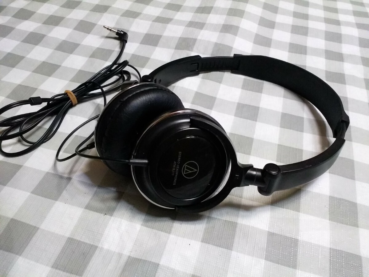 オーディオテクニカ audio-technica ヘッドフォン ATH-SJ11 黒/ブラック 動作品 送料無料 の画像8