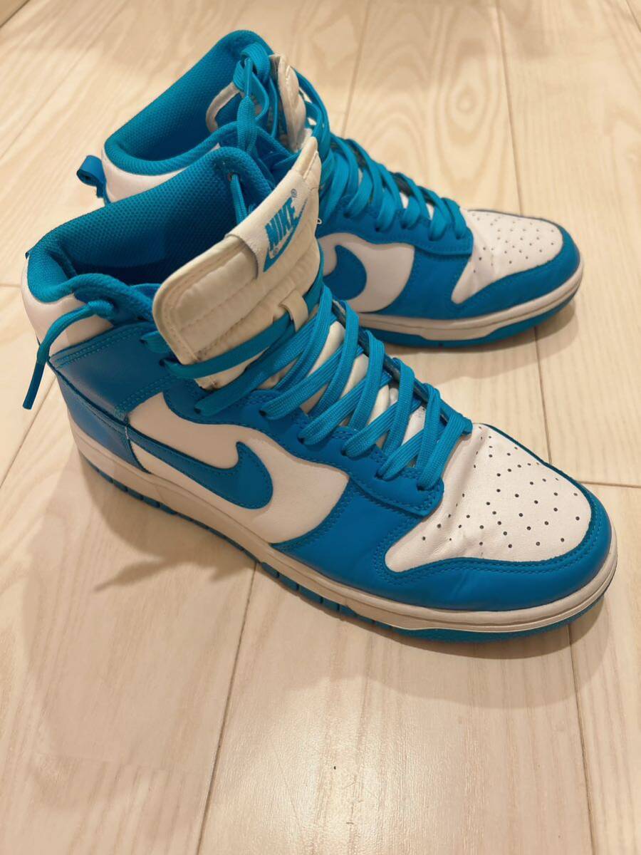 NIKE DUNK HIGH RETRO ナイキ ダンク ハイ レトロ　ブルー　レーザーブルー　26.5cm_画像2