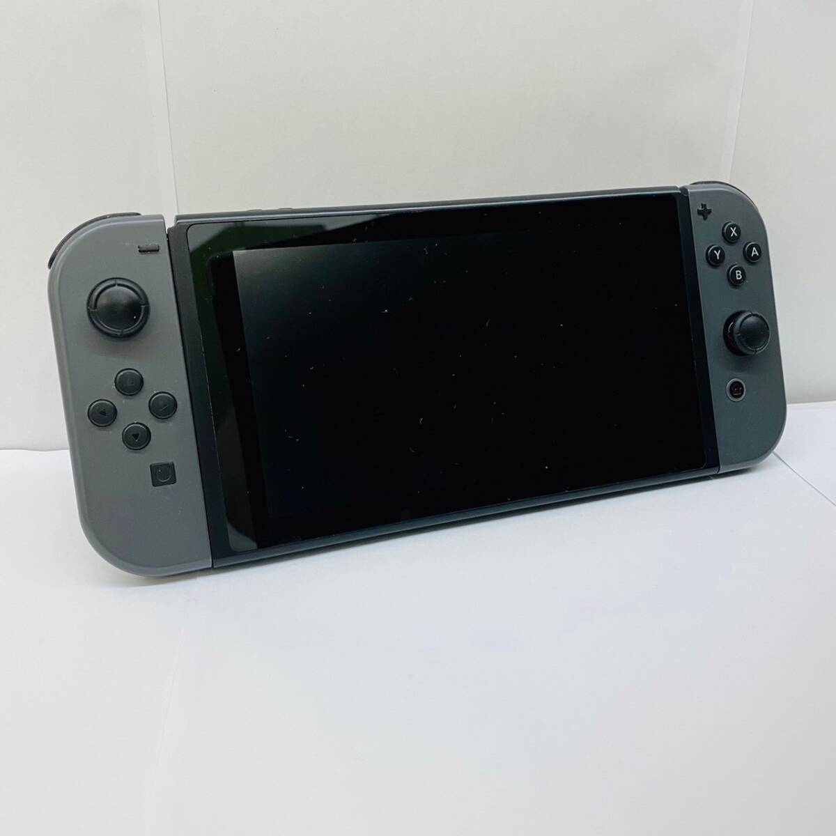 【IK-28239】1円～ Nintendo SWITCH 旧型 グレー 本体のみ スイッチ 任天堂 HAC-001 初期化済 簡易動作確認済み おまけつき_画像1