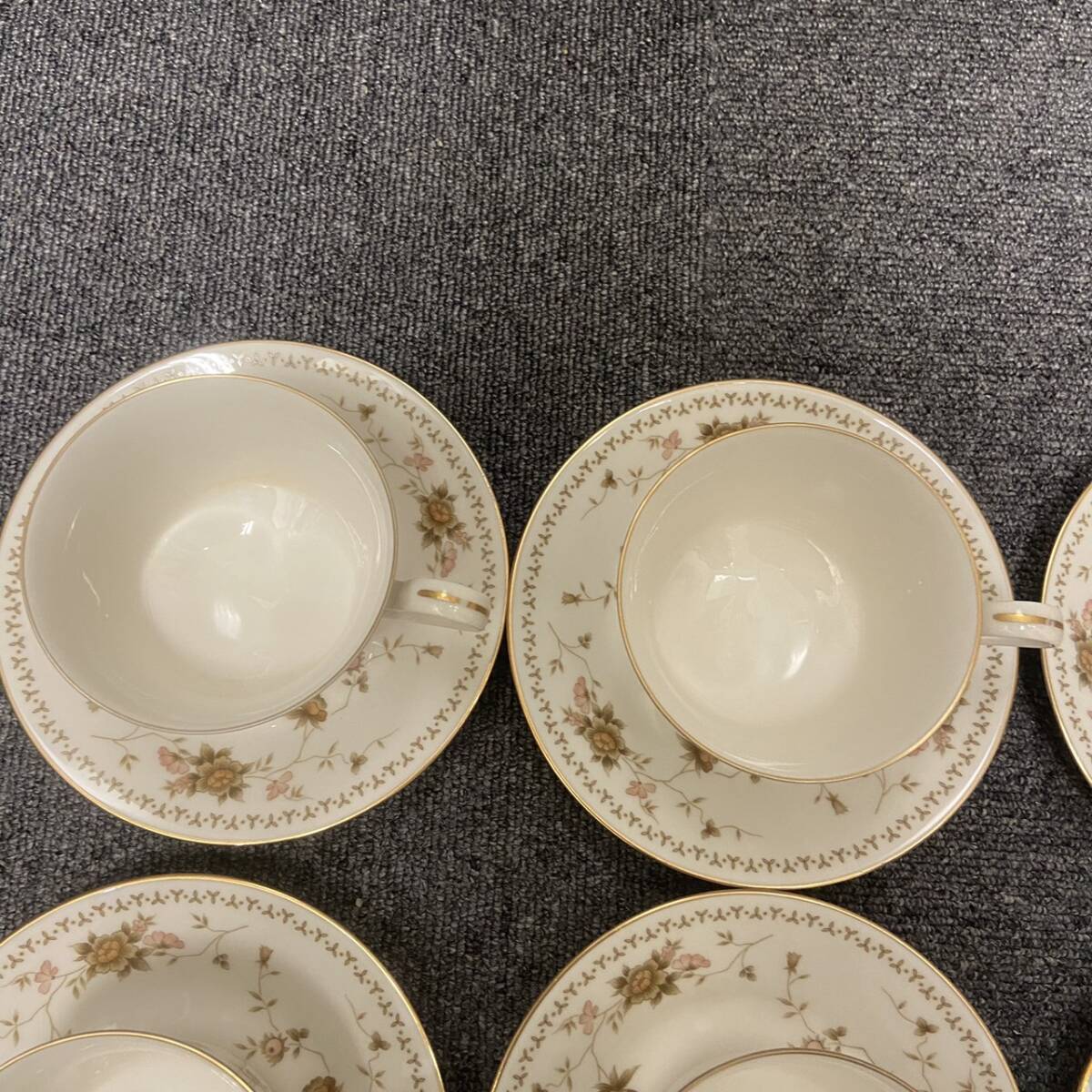 【B-13955】 1円スタート Noritake ノリタケ カップ＆ソーサー 8点 おまとめ 洋食器 陶器 状態写真参照_画像2