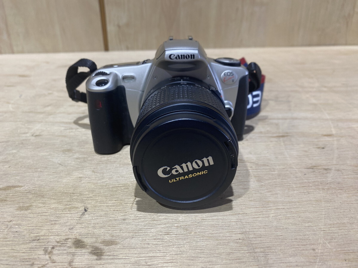 【１２－８１】CANON キャノン EOS Kiss 3 EF フィルムカメラ 28-90㎜ 1:4-5.6 カメラレンズ 長期保管品 ジャンク品の画像1