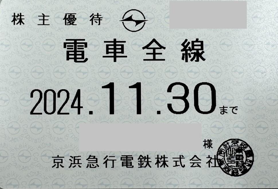 レターパックプラス送料込即決★京浜急行　京急　株主優待乗車証　電車全線　定期型乗車券　半年間フリーパス_画像1