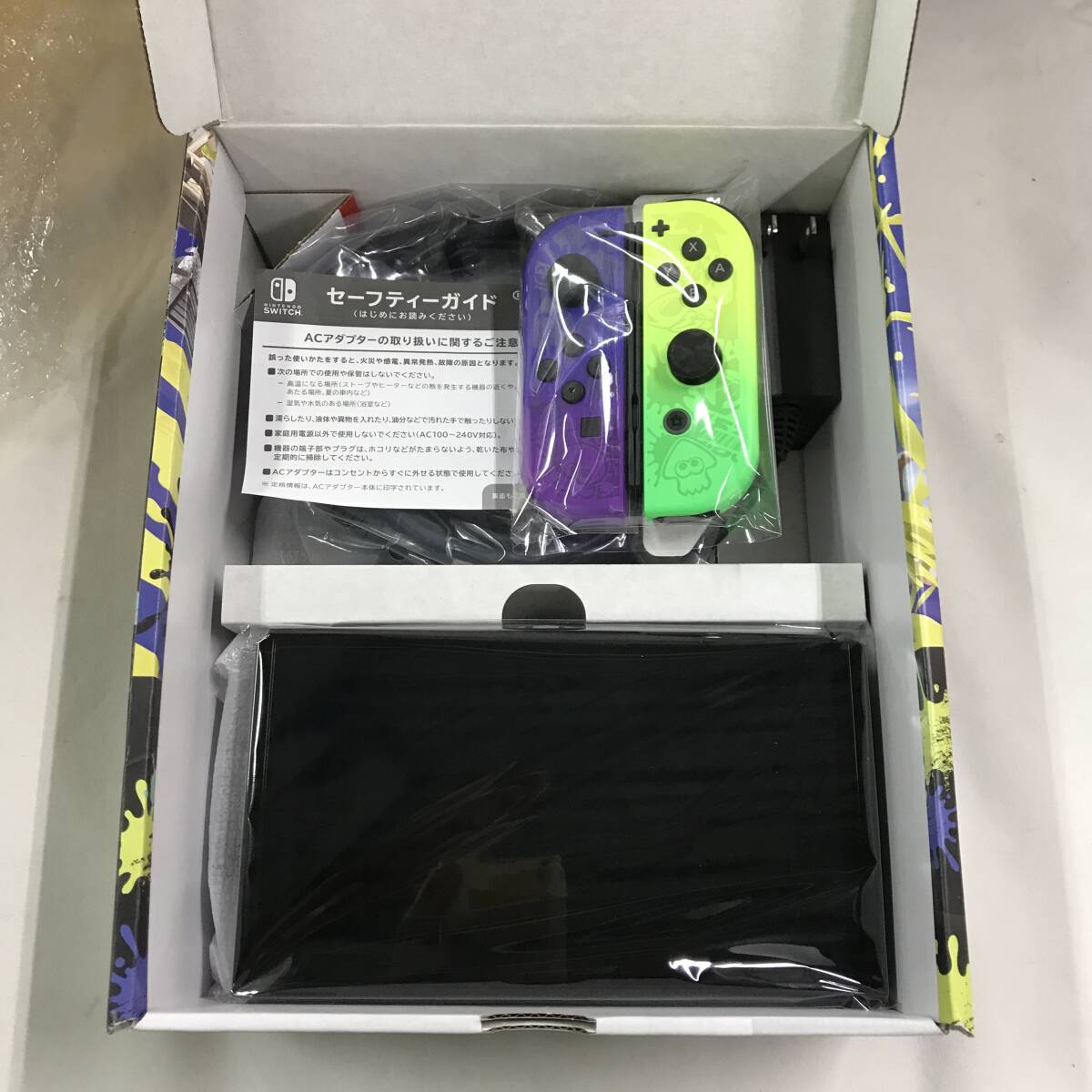 gy330 送料無料！動作品 ニンテンドー Nintendo Switch 本体 スプラトゥーン3 エディション 有機ELモデル_画像2