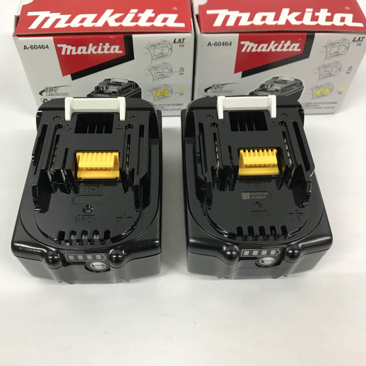 sy342 送料無料！美品 2点セット makita マキタ 18V 6.0Ah リチウムイオンバッテリー BL1860B 残量表示付_画像2