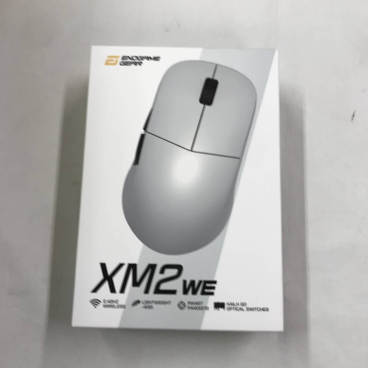 gy374 free shipping!USB cable less operation goods ENDGAME GEAR XM2wege-ming mouse wireless white EGG-XM2WE-WHT