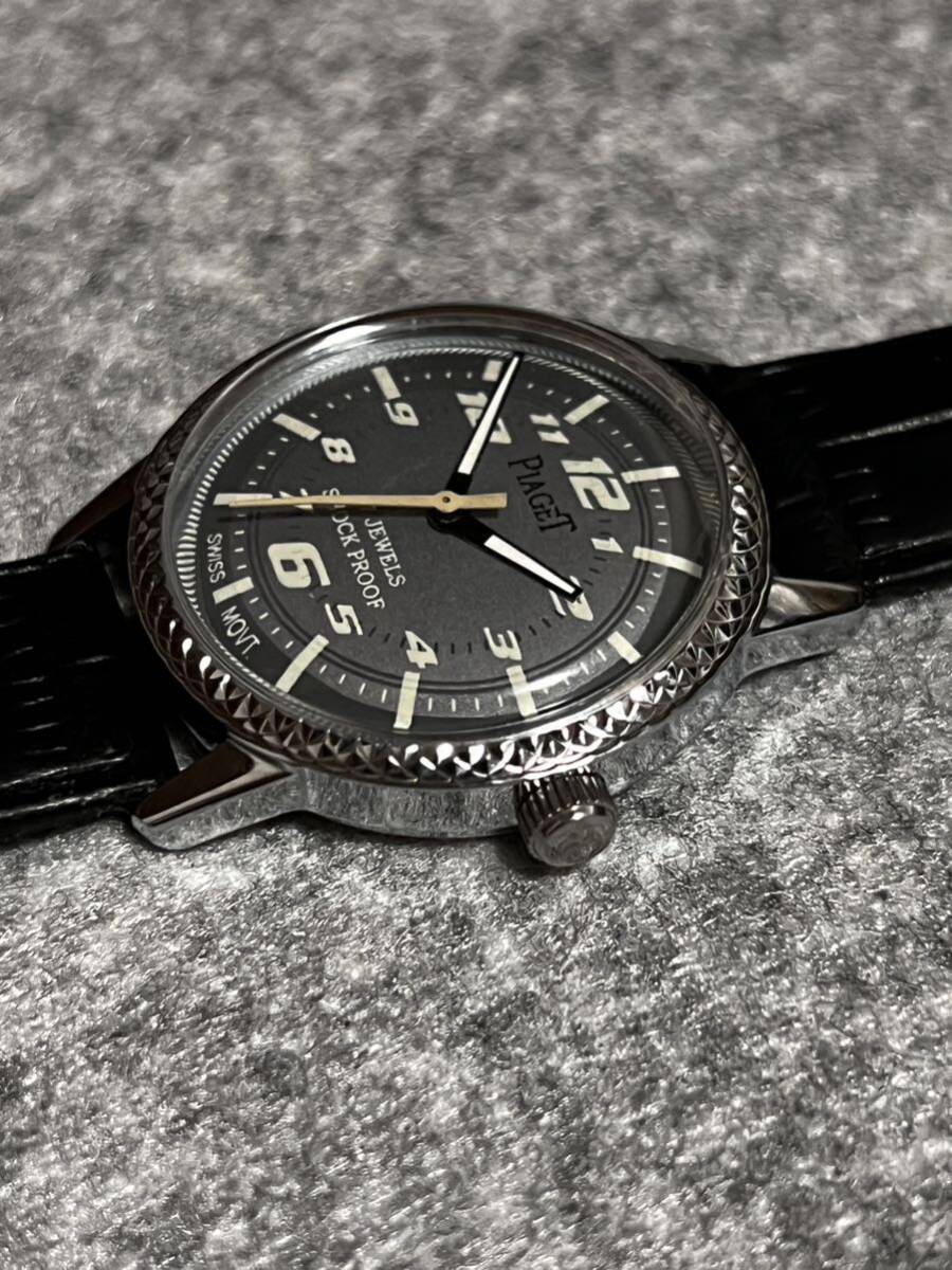 ヴィンテージ　ピアジェ PIAGET 手巻き メンズ 腕時計17jewels 1980代スイス製 【再生品】_画像2
