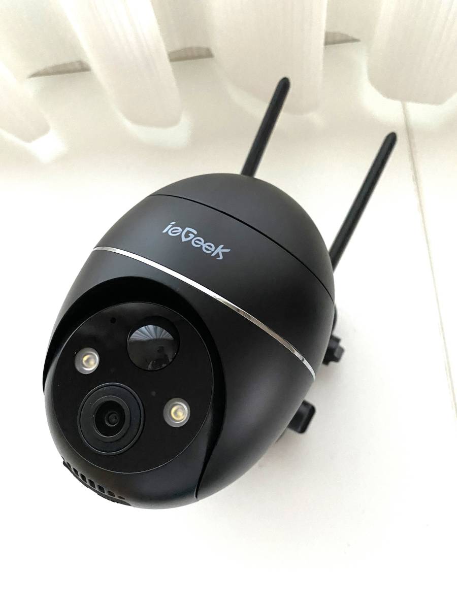[ new goods ] security camera solar supply of electricity color 5MP high resolution PTZ function smartphone ... operation 360° monitoring Wi-Fi SD card . loop video recording . possibility 