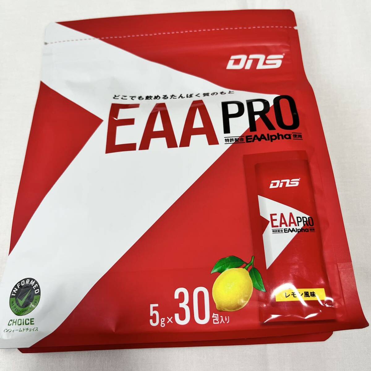 DNS EAA PRO レモン　ディーエヌエス 5g×30包　トレーニング　疲労回復 プロテイン　プロテインダイエット　ランニング_画像1