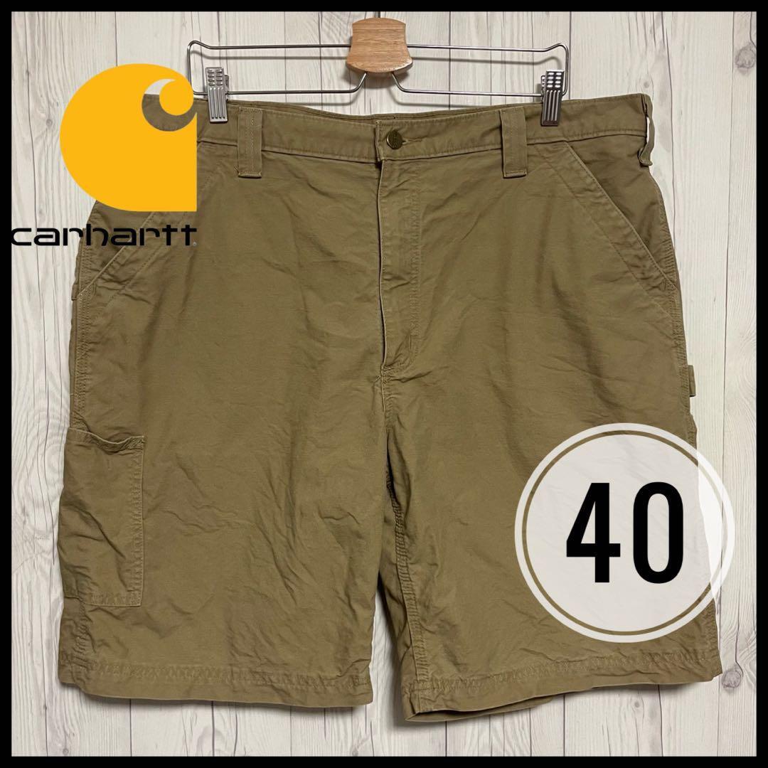 ◆ Carhartt ◆ カーハート ショートパンツ ハーフパンツ ベージュ 短パン ワークパンツ_画像1