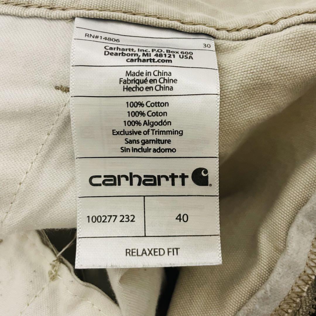 ◆ Carhartt ◆ カーハート ショートパンツ ハーフパンツ ベージュ ワークパンツ 短パン_画像7