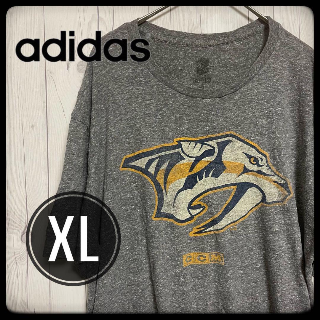 NHL Tシャツ ホッケー CCM チームTシャツ グレー XL アディダス NHL Tシャツ ホッケー CCM チームTシャツ グレー XL アディダス