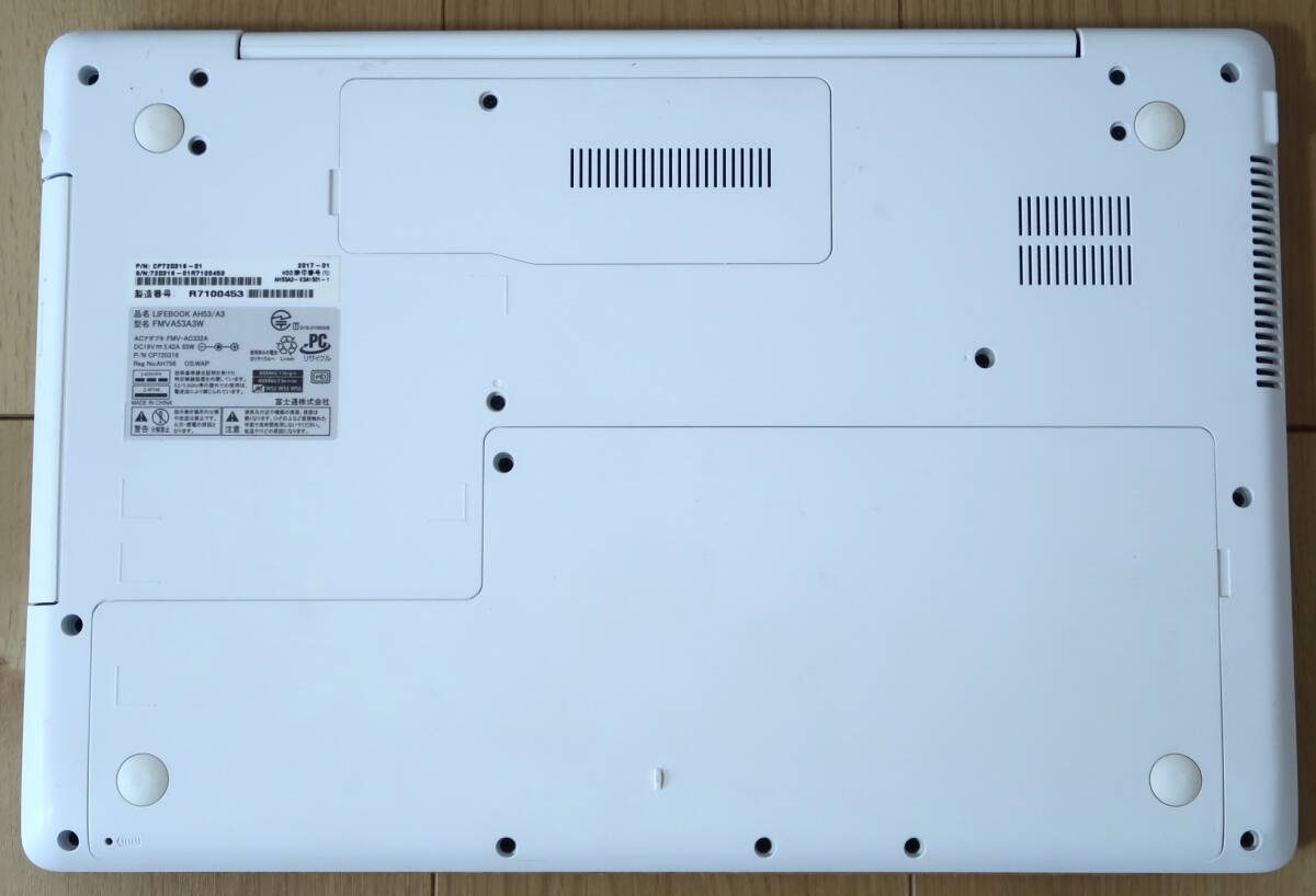 * прекрасный товар *Core i7-6700HQ/ новый товар 480GB SSD/8GB/ полный HD/BD/ в высоком разрешени ONKYO динамик /Win11/Office* Fujitsu LIFEBOOK AH53/A3 premium белый 