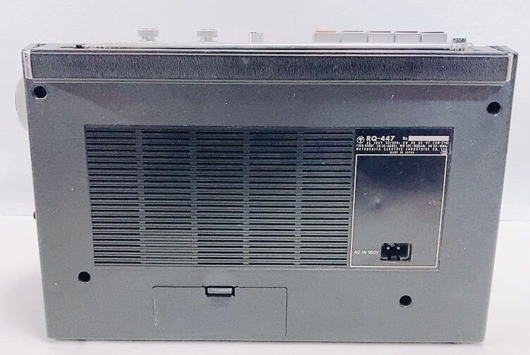 【動作品】national panasonic 松下電器 ナショナル パナソニック 「RQ-447」3バンド ラジカセ 昭和レトロ 希少 ラジオカセットレコーダー_画像4