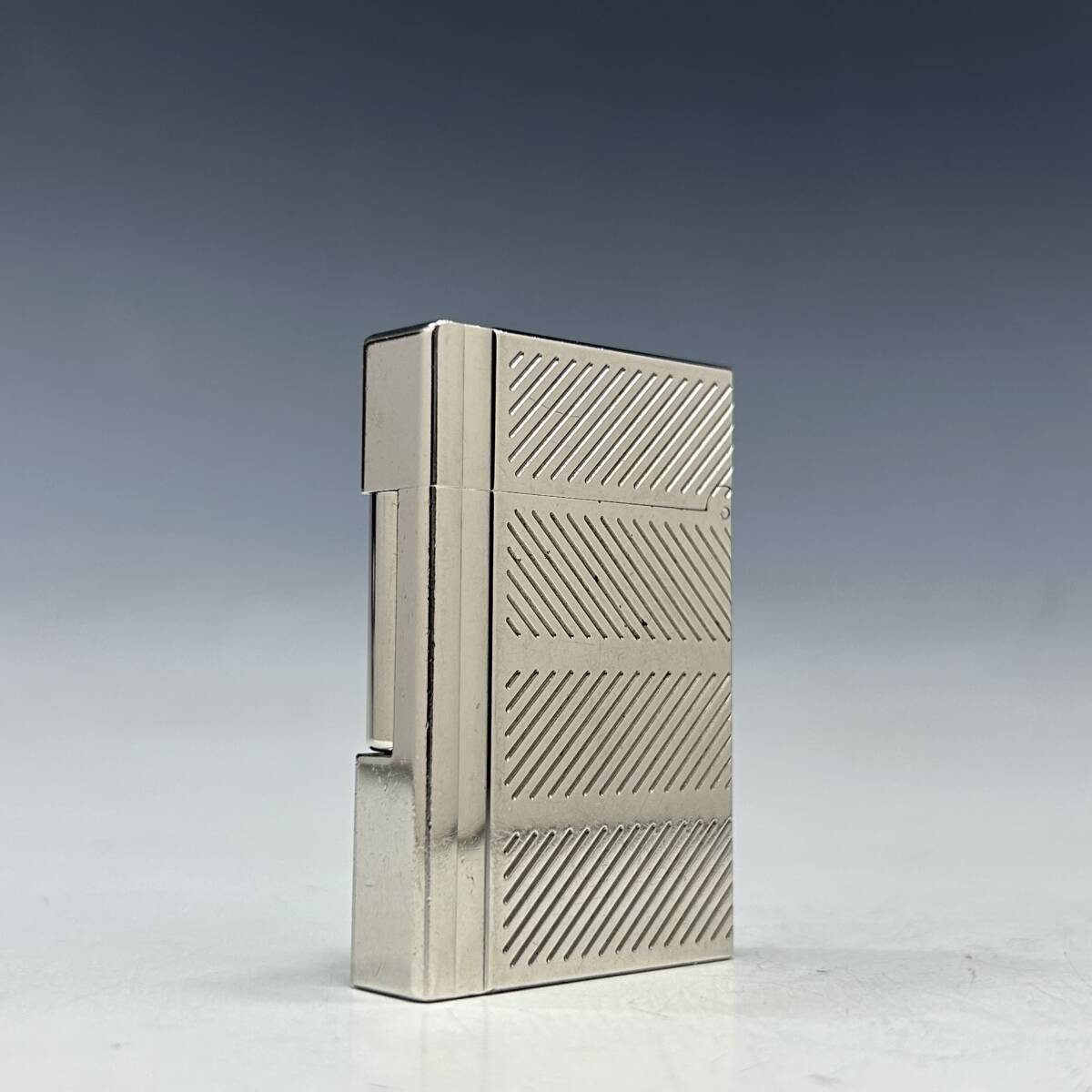 1 jpy ~ condition good [ Dupont /S.T.Dupont genuine article ] lighter /gyatsu Be / silver / gas lighter [X425M